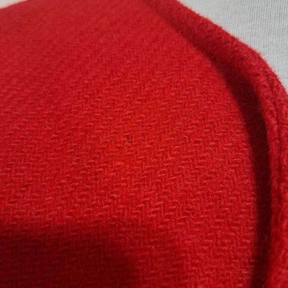 Vintage Pendleton Virgin Wool Cropped Jacket Red Size 14 - Picture 11 of 16